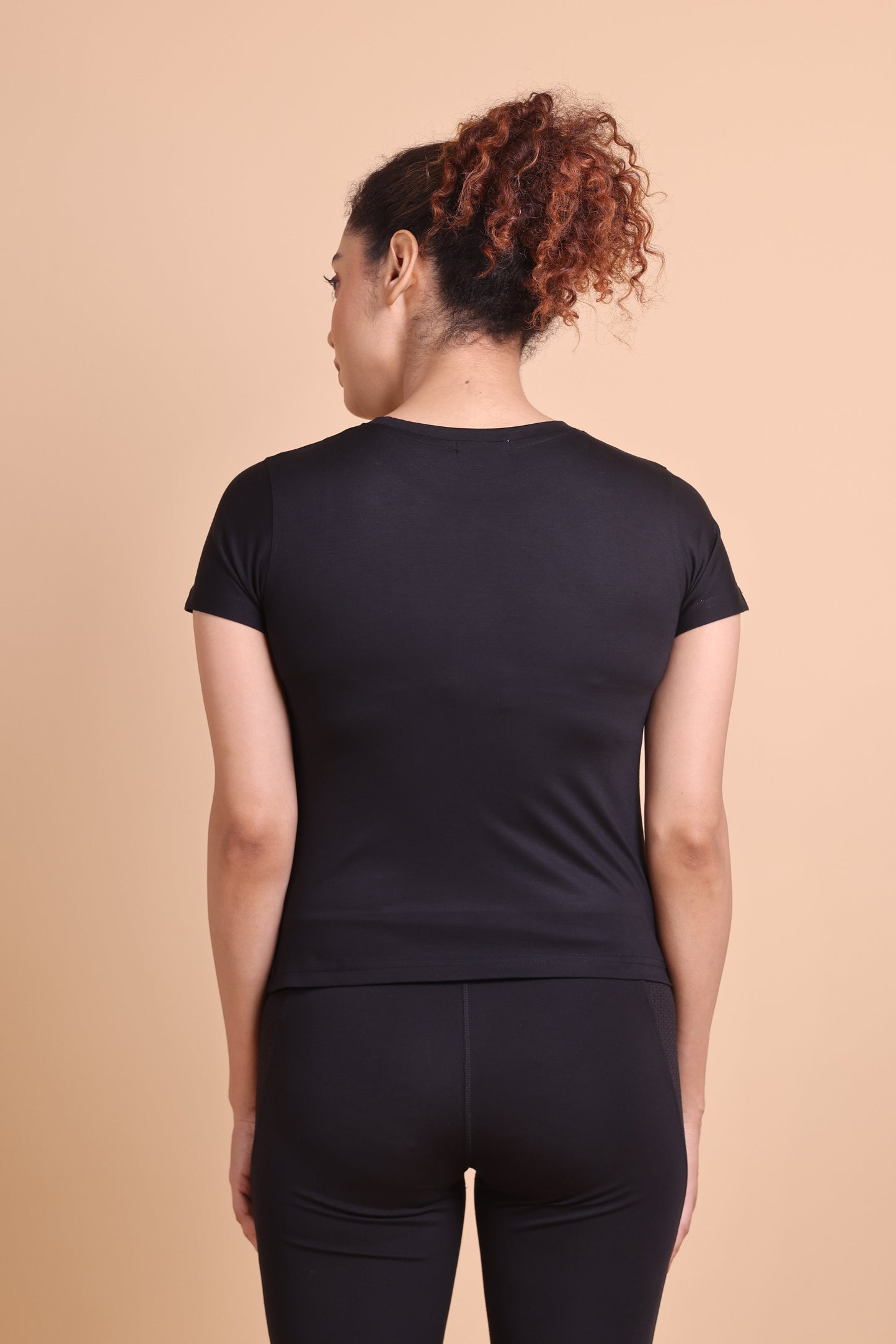 The Civao Women's Slim Fit Black T-Shirt - Stylish Choice