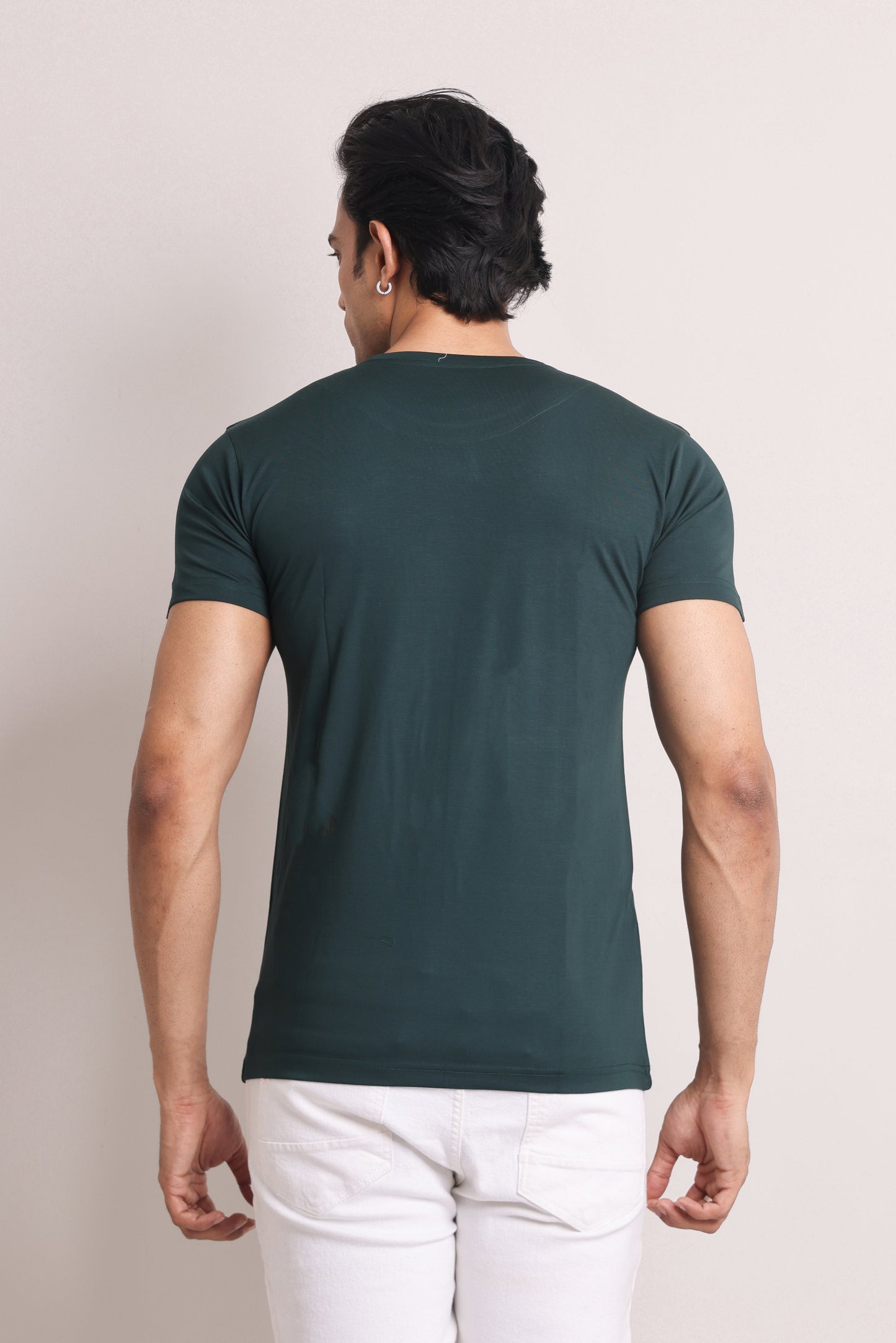 Garage Men Dark Green Slim Fit T-shirts - Ultra Soft