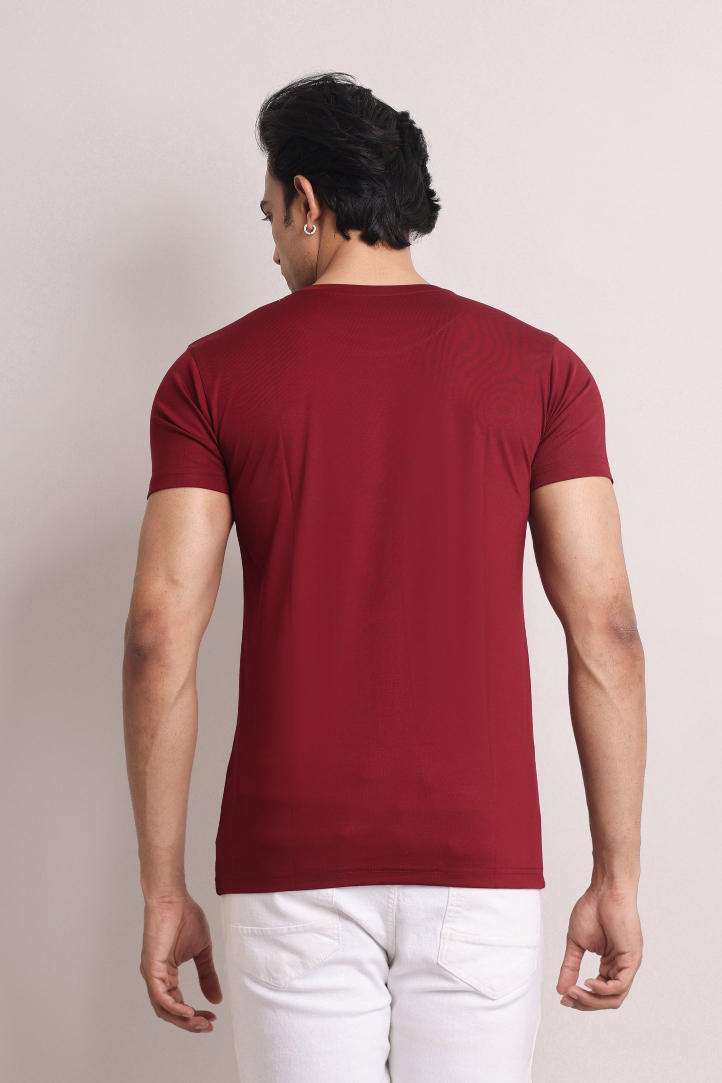 Garage Slim Fit T-Shirt Maroon - Elite Style