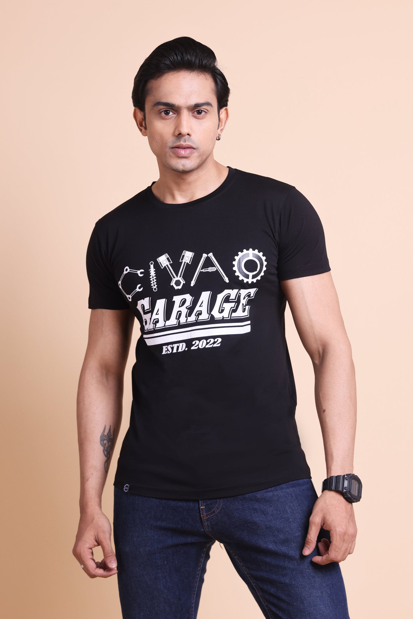 Garage Slim Fit T-shirts Black