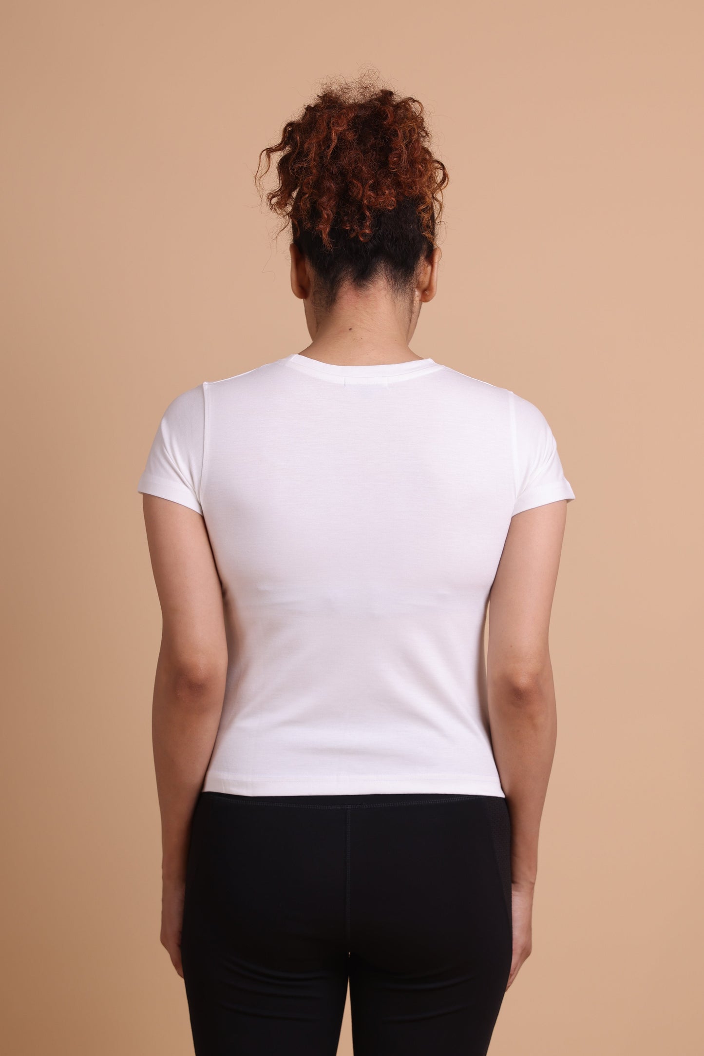 The Civao Women's  Slim Fit White T-Shirt