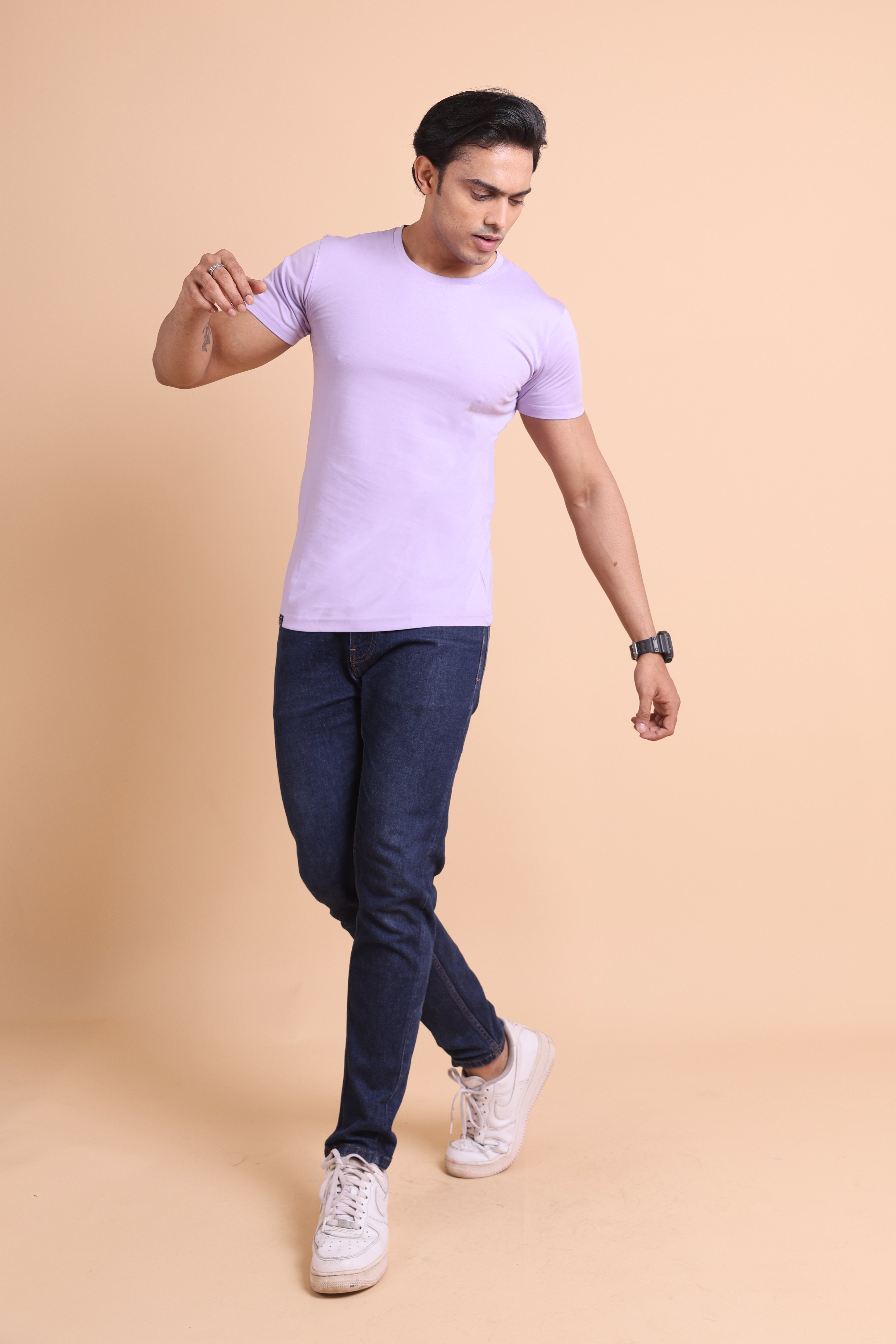 Men's Solid Slim Fit T-Shirt