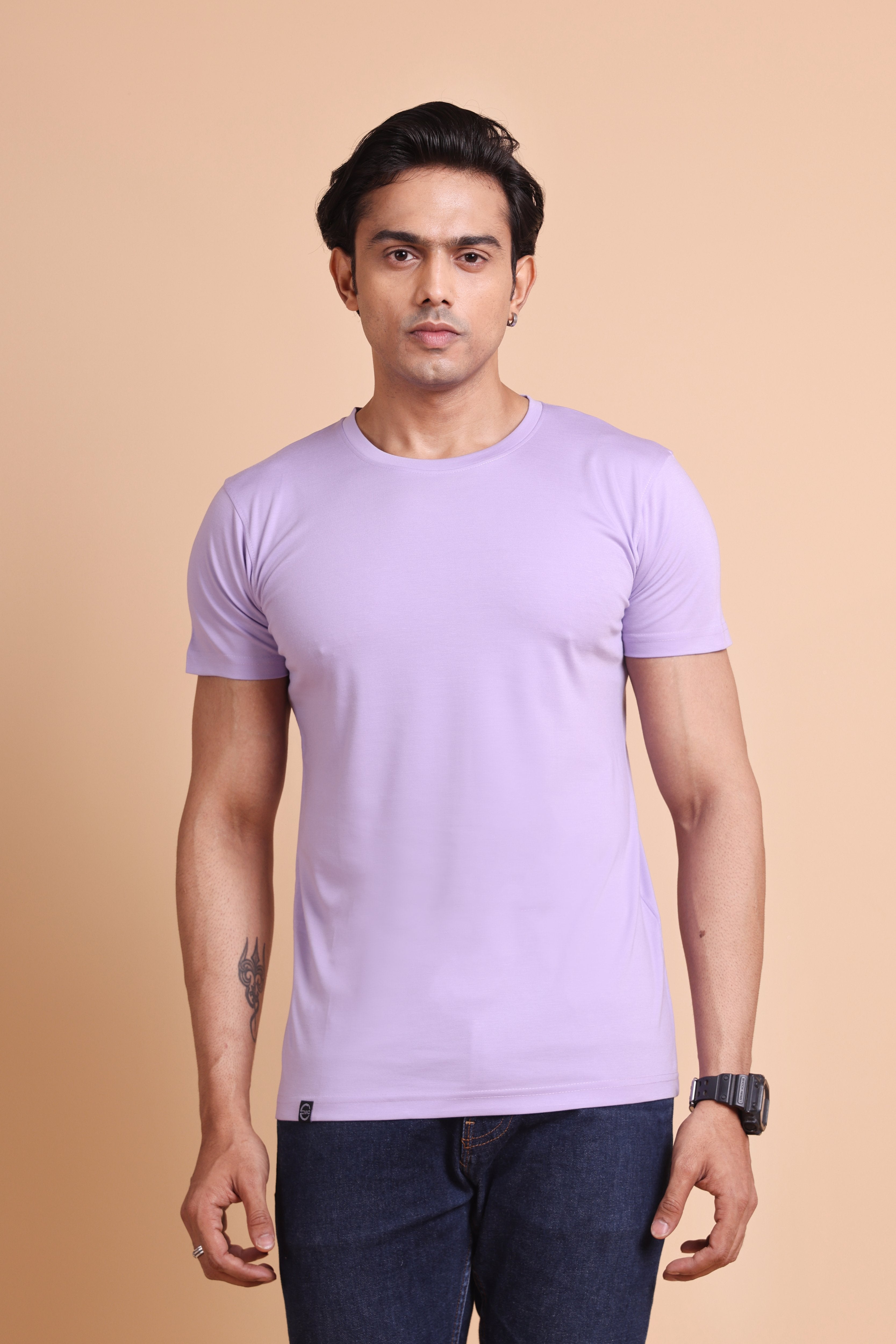 Men's Solid Slim Fit T-Shirt