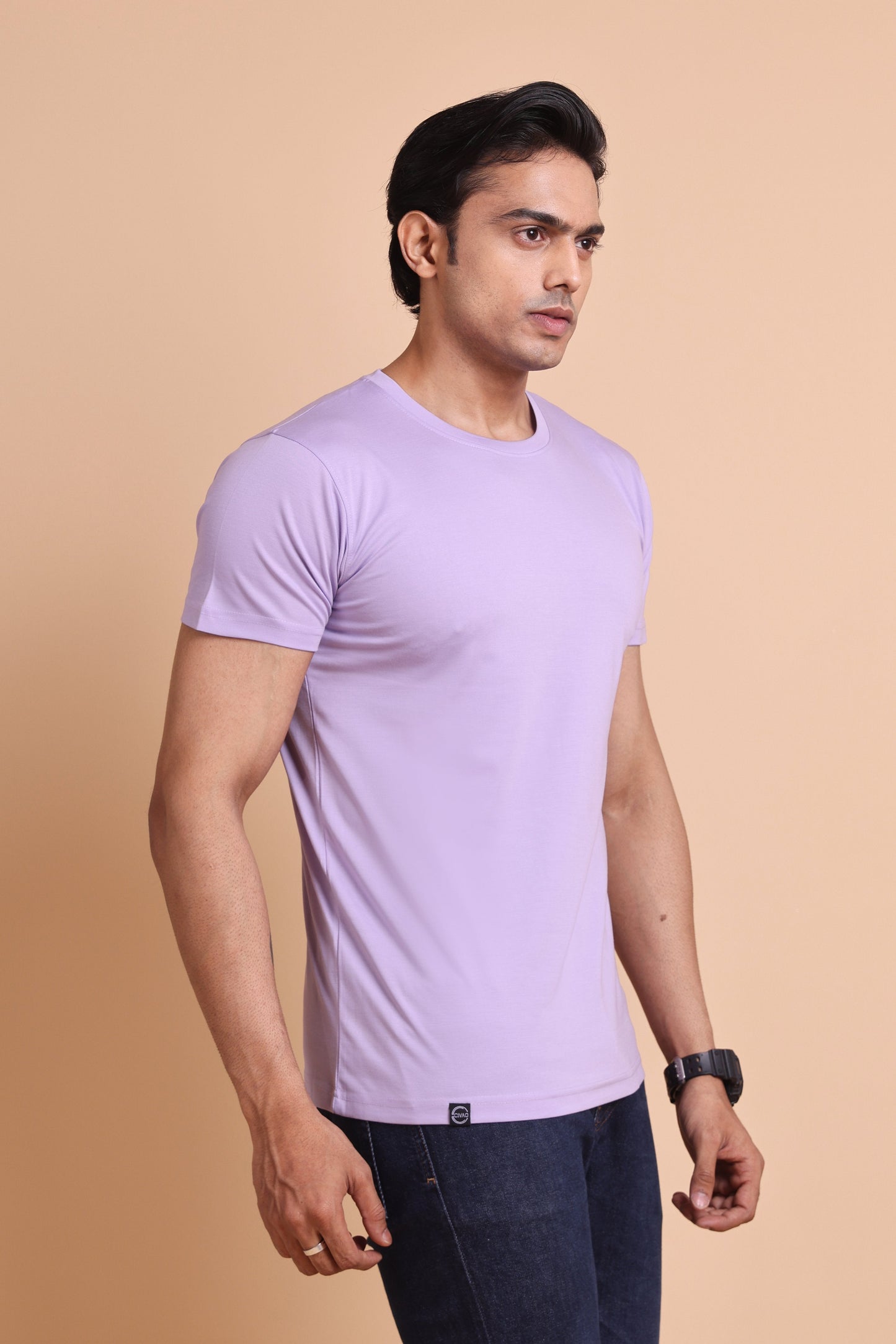 Men's Solid Slim Fit T-Shirt