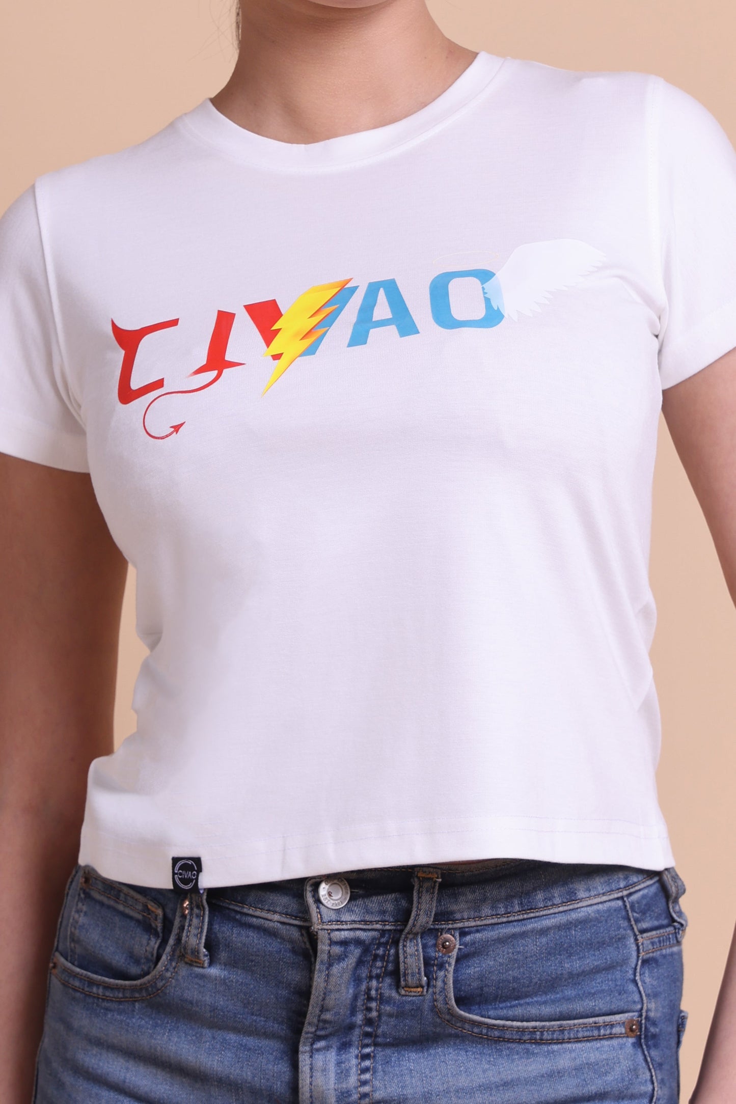 The Civao white Women's slim Fit