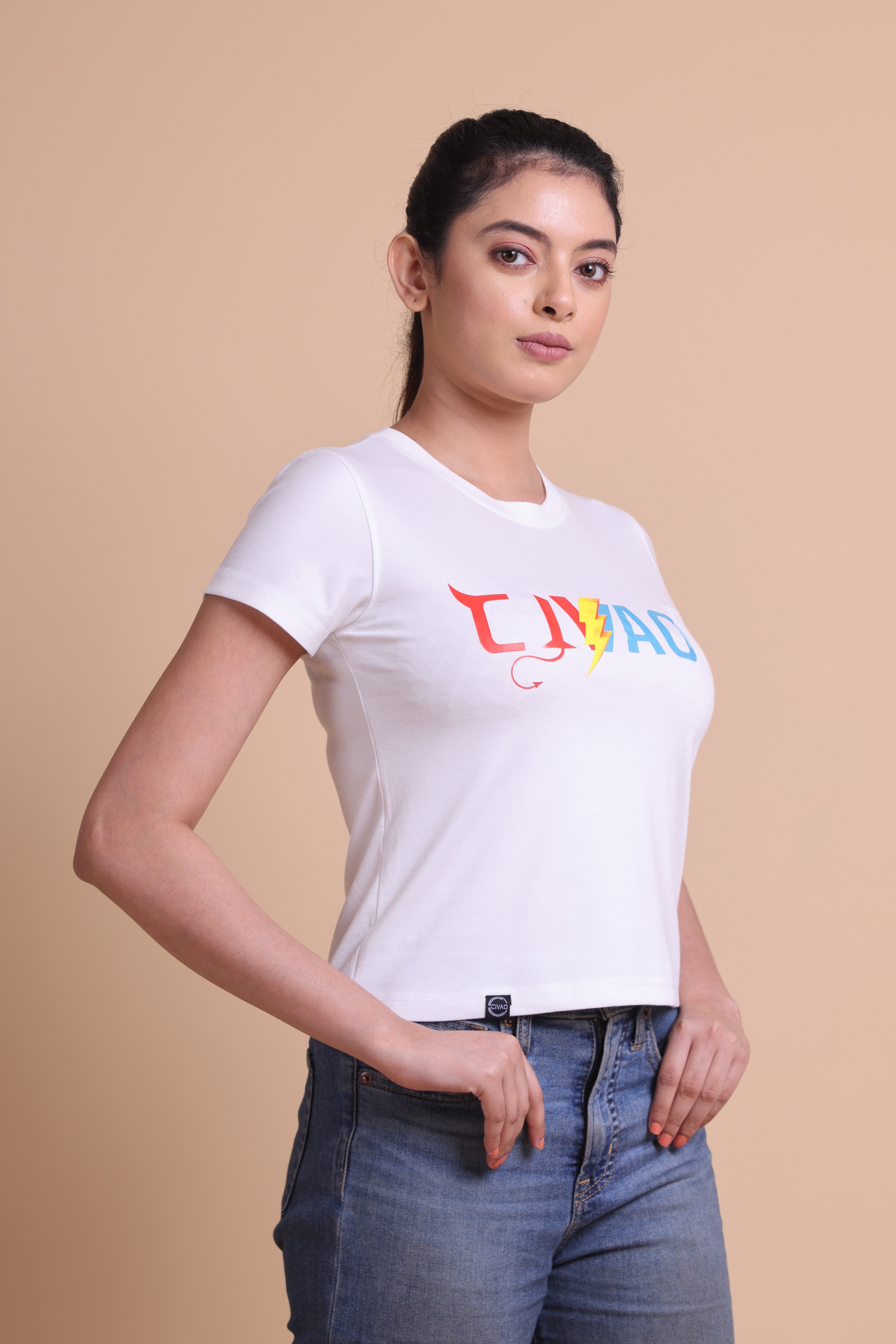 The Civao white Women's slim Fit