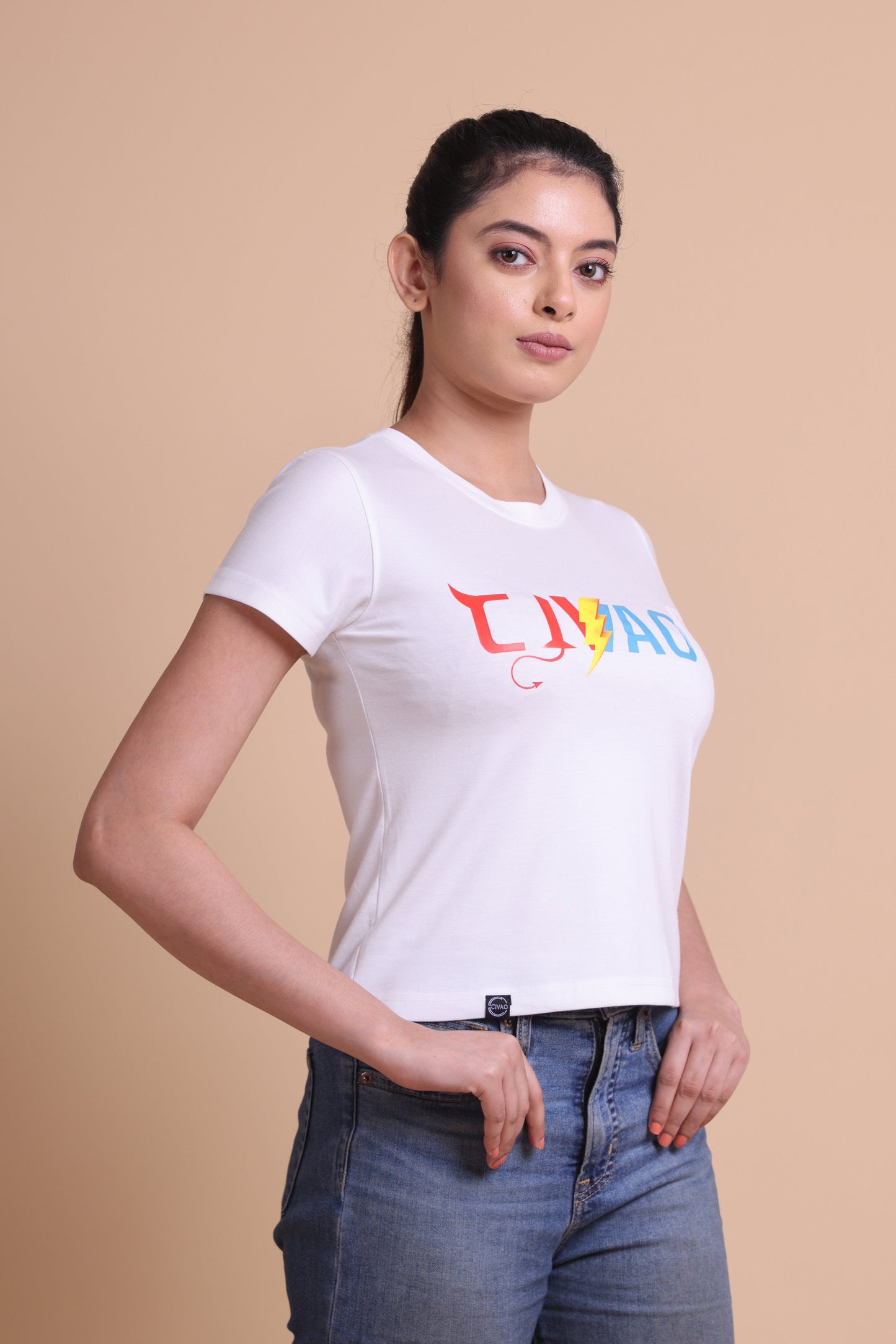 The Civao white Women's slim Fit