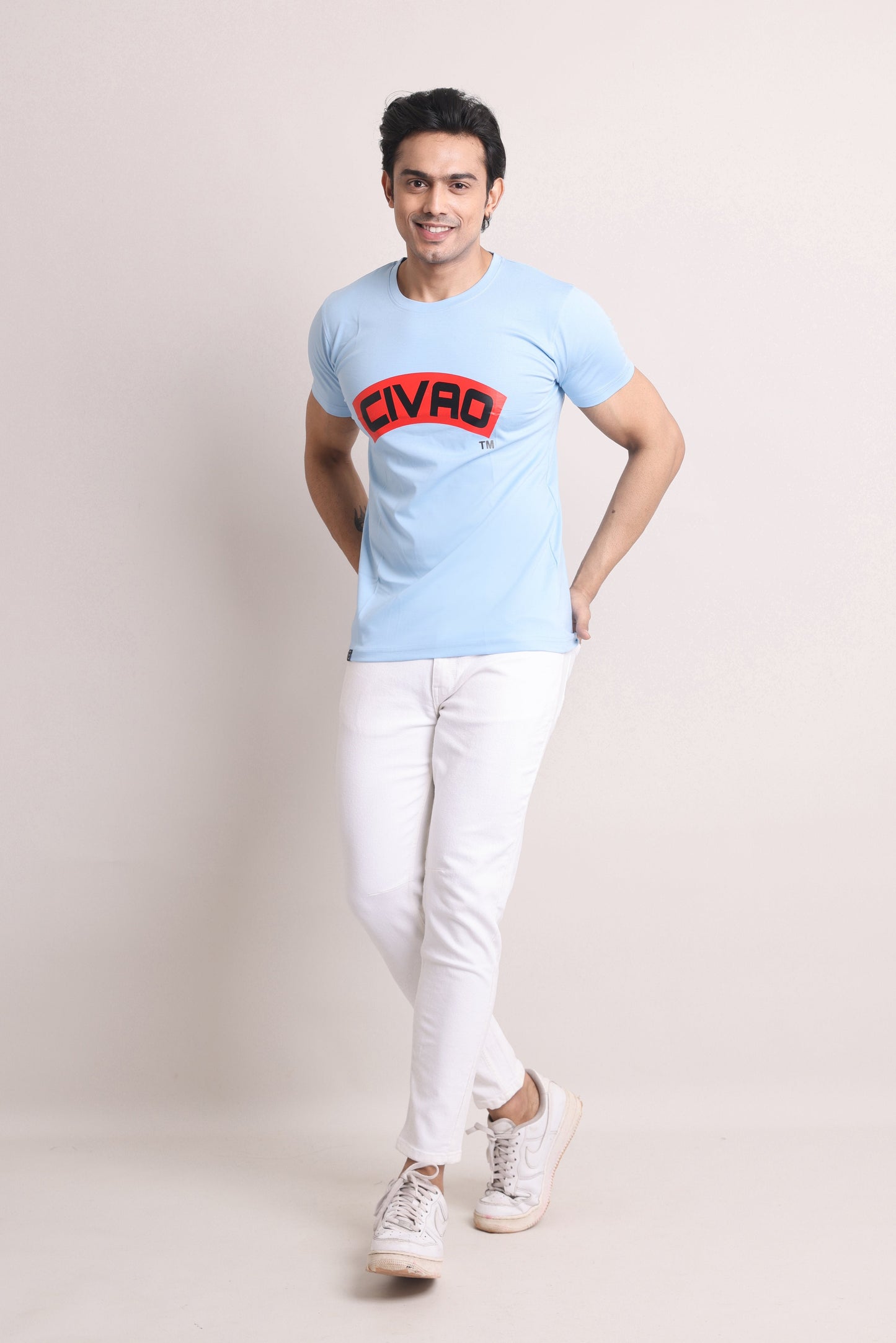 The Civao Slim Fit T-Shirt Sky Blue