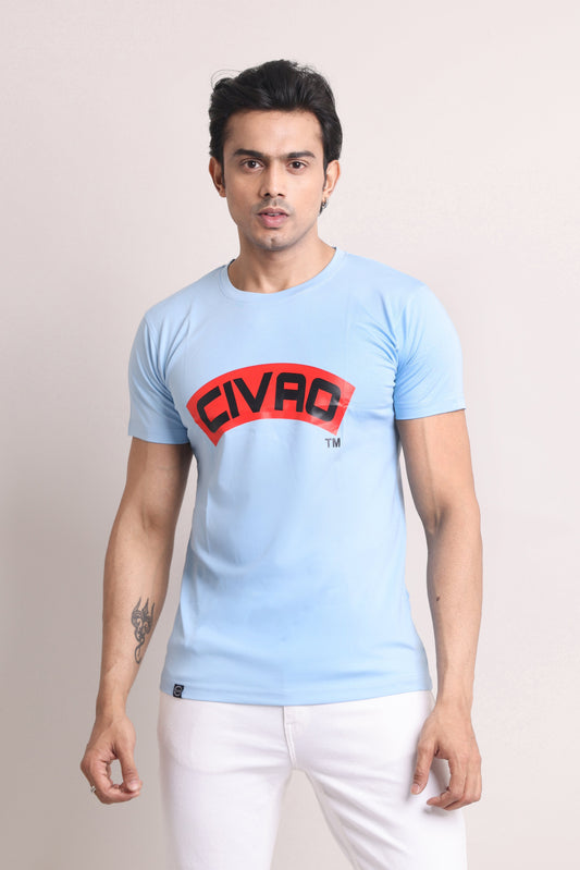 The Civao Slim Fit T-Shirt Sky Blue