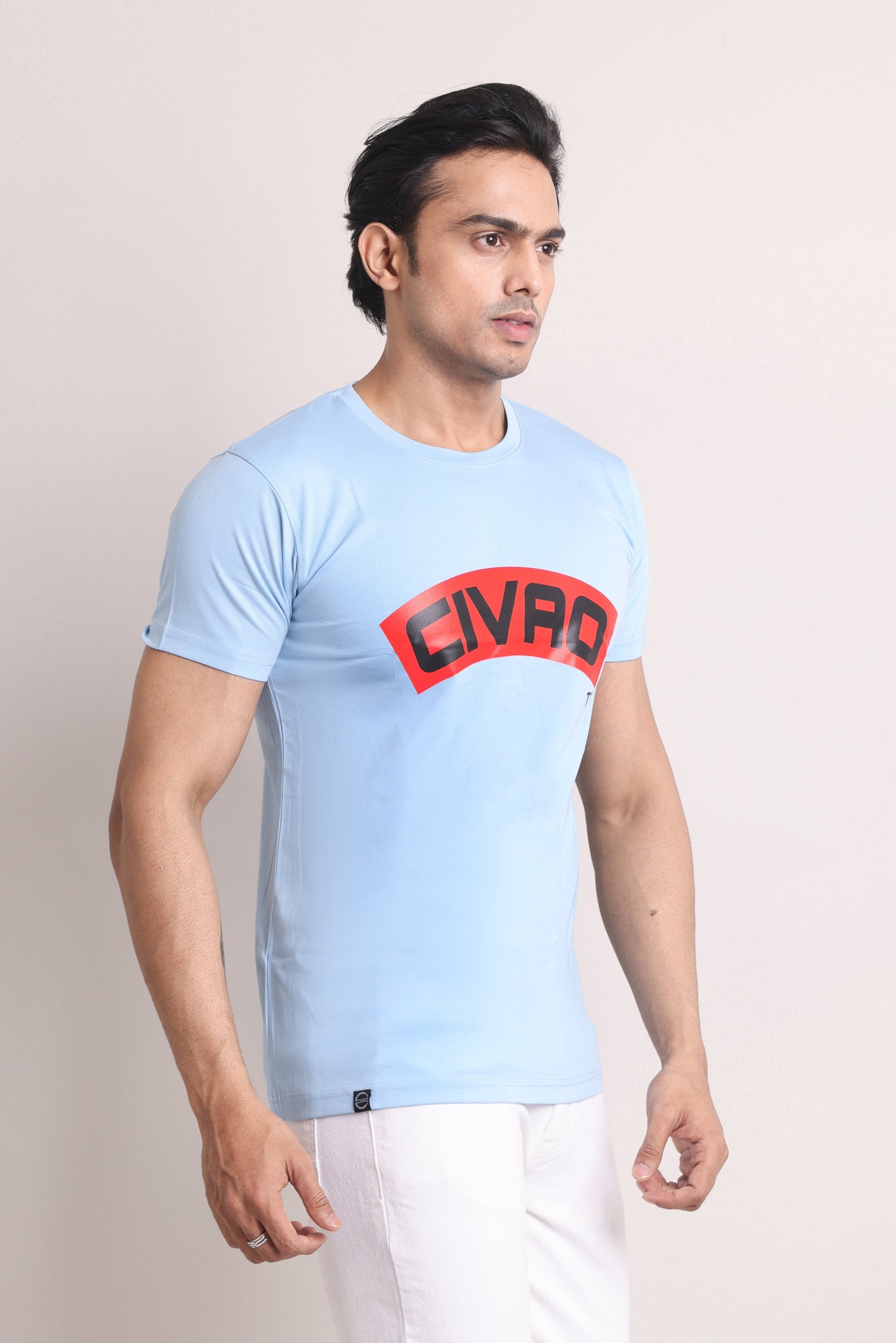 The Civao Slim Fit T-Shirt Sky Blue