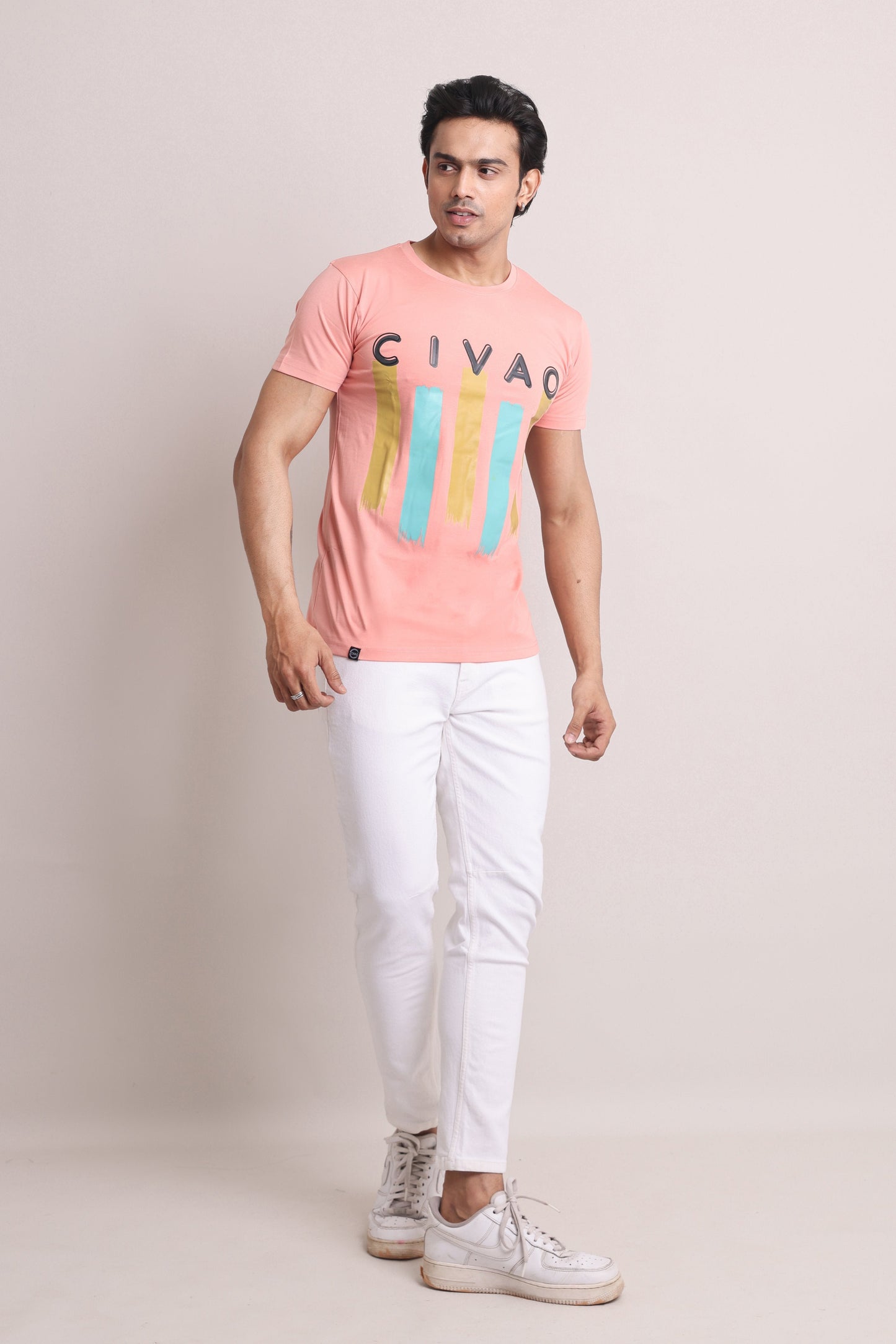 Big Boy Style Pink Slim Fit T-shirt