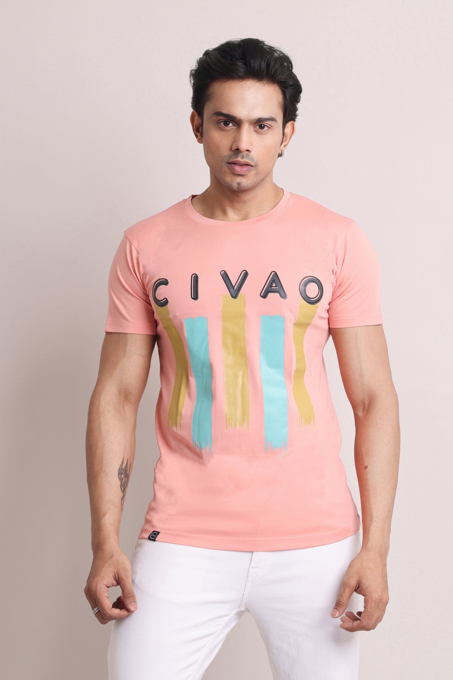 Big Boy Style Pink Slim Fit T-shirt