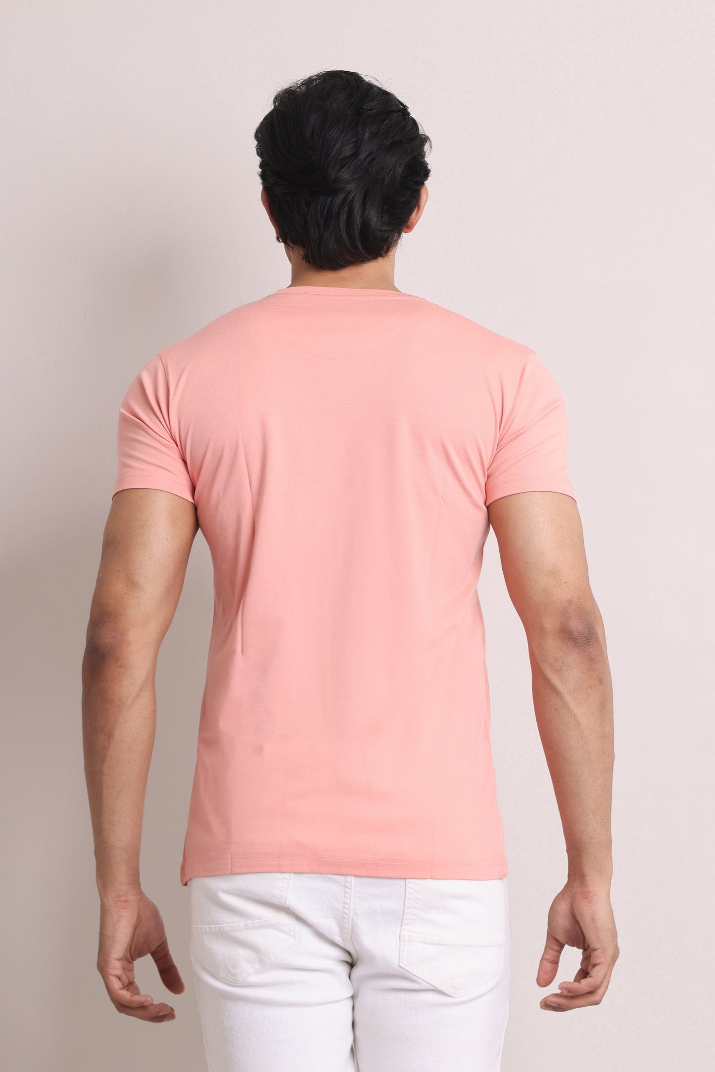 Big Boy Style Pink Slim Fit T-shirt