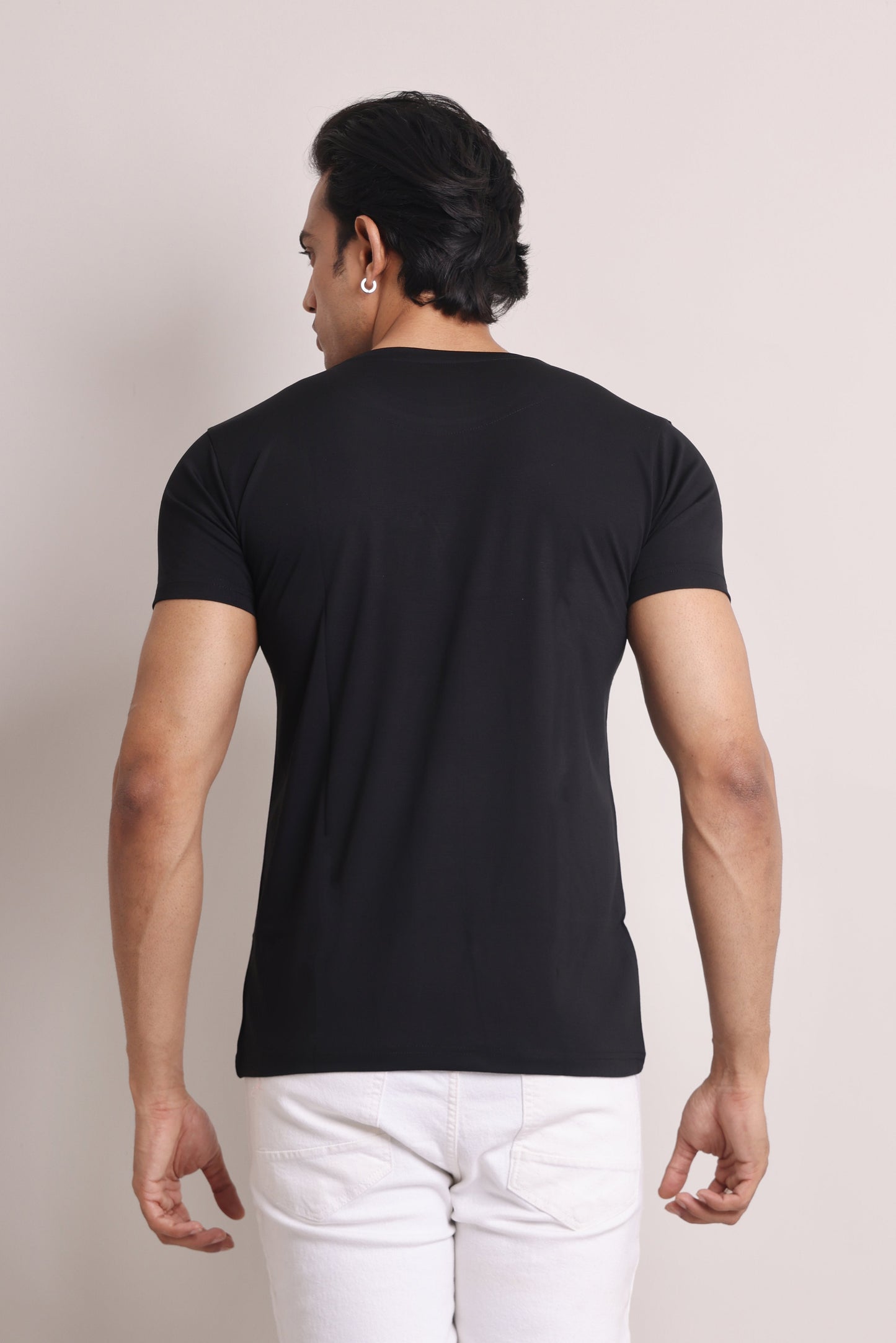 Big Boy Style Black Slim Fit T-shirt