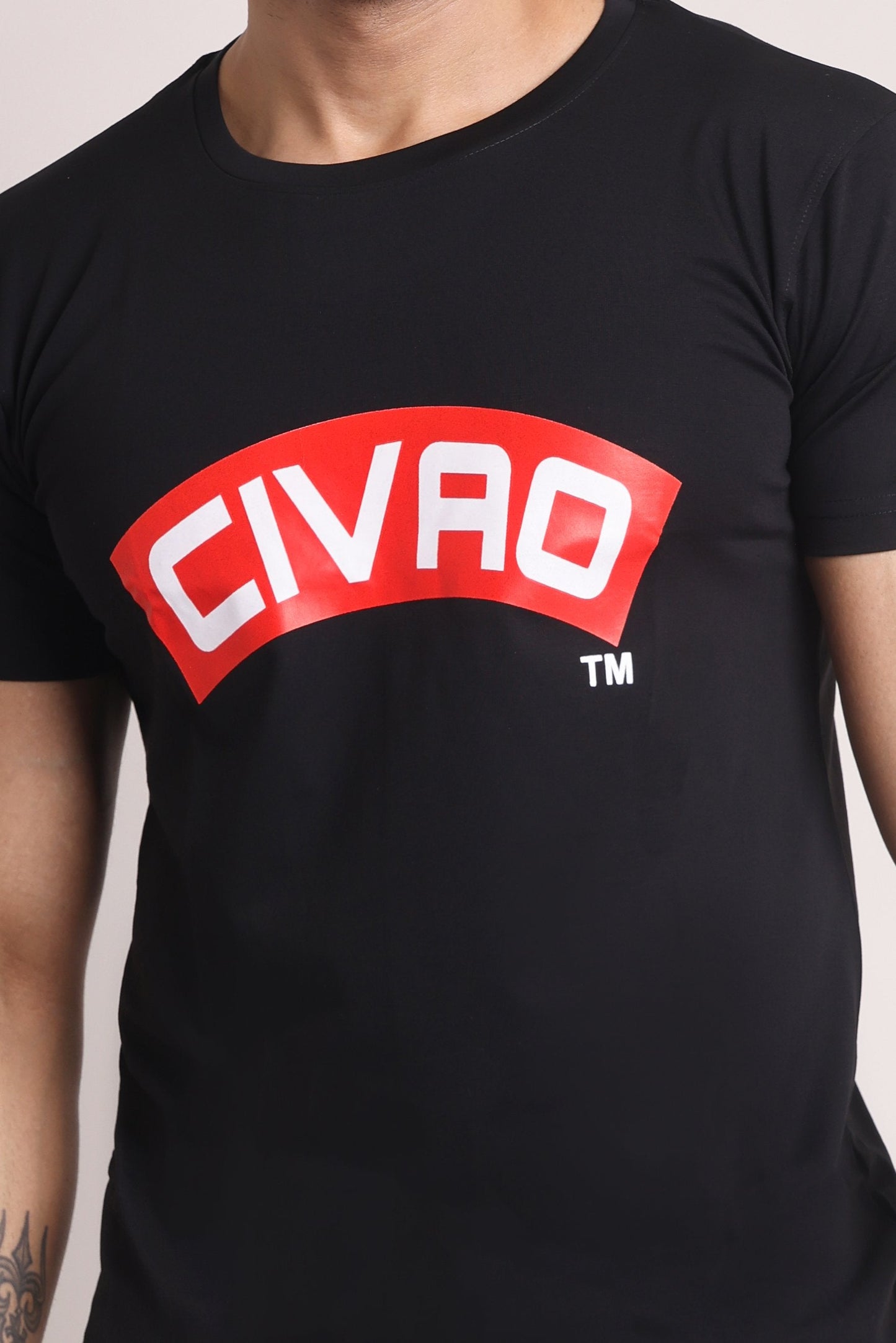 The Civao Slim Fit  Black T-Shirt