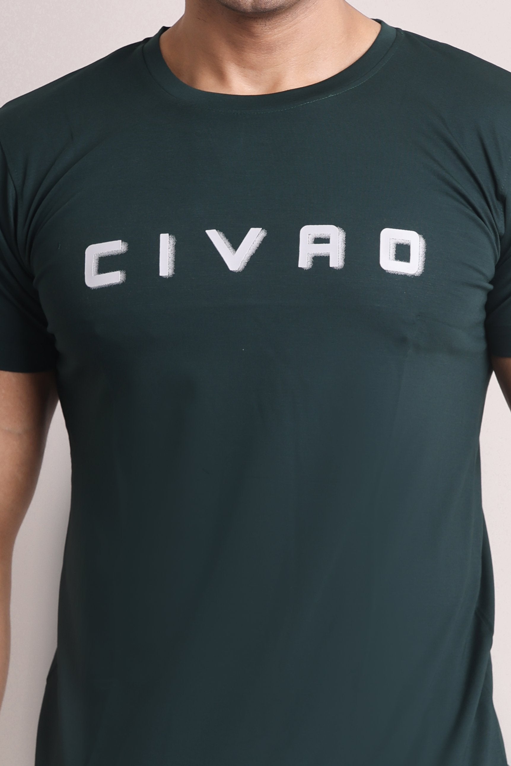 The Civao  Slim Fit Dark green T-Shirt