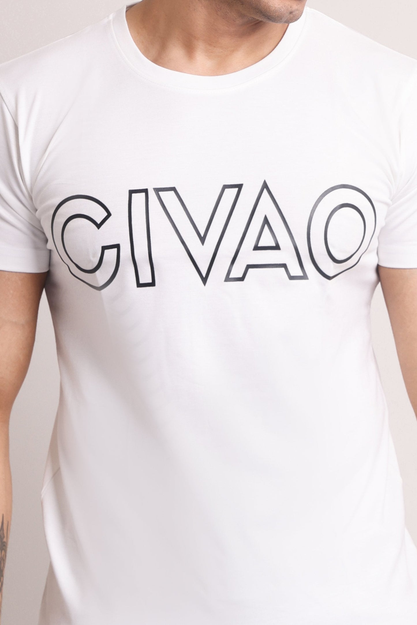 The Civao Slim Fit White T-Shirt