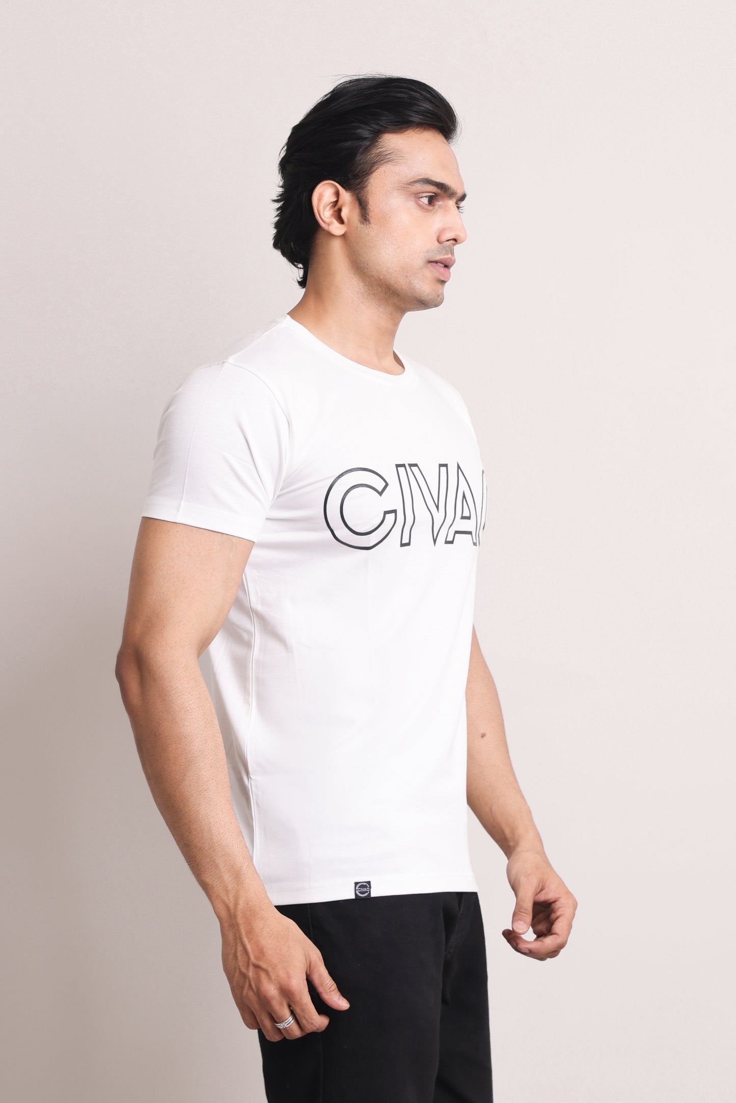 The Civao Slim Fit White T-Shirt